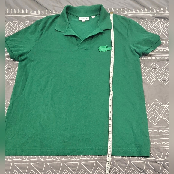 Lacoste Logo Green Polo Size Large - Picture 4 of 7
